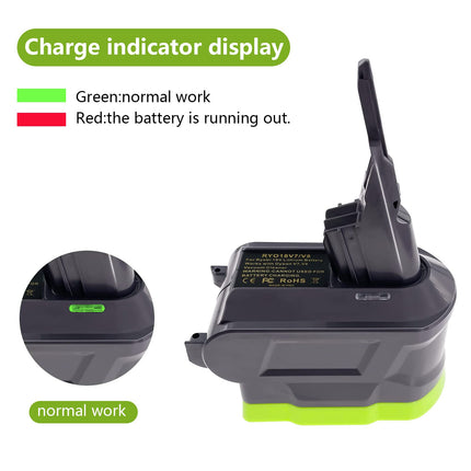 Urun 【d 2In1 Adapter For Ryobi 18V Lithium Battery Convert To For Dyson V78 Handheld Vacuum Cleaner Battery Compatible With V78 Animal V78 Absolute V78 Motorhead Pro V78 Trigger V78
