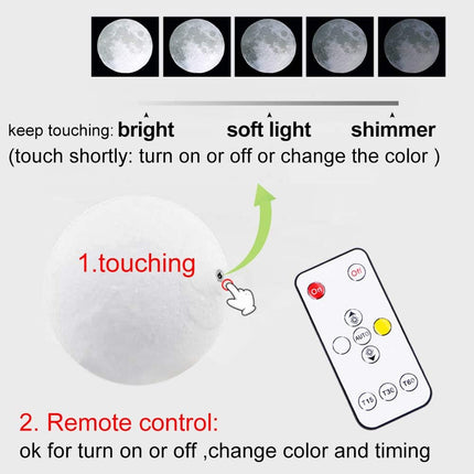 Engraved 3D Moon Lamp for Wife,Personalized 5.9 Inch 3D Printing Moon Light for Wife Valentine's Christmas (for Wife-02)