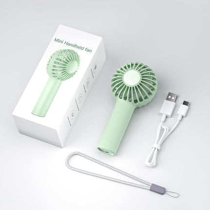 Mini Fan, Mini Handheld Fan, Small Cute Design Portable Fan With 3 Powerful Wind Speed, Battery Operated, Usb Rechargeable, 9 Hou