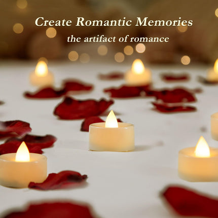 Amagic 30Pcs Flickering Flameless Tea Lights Battery Operated, 200+ Hours Long Lasting Electric Candle for Wedding Table Centerpiece, Home Decor, , Holiday Decor