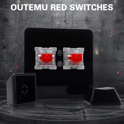 NONO OSU keypad 2-Key Red axis Gaming USB Keyboard,Hotswap Mechanical Keyboard,Mini Mechanica RGB keypad for macros and Rhythm Games.
