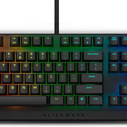 Alienware USB Low-Profile RGB Gaming Keyboard AW410K: Alienfx Per Key RGB LED - Cherry MX Brown Switches