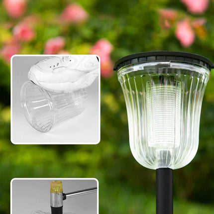 JSOT Garden Decoration Lights-6 Pack Solar Outdoor Landscape Path Lights IP65 Waterproof, Warm Christmas Solar Lights for Outside, Solar Walkway Light for Yard Garden, Lawn, Path, Driveway.