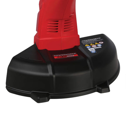 POWERWORKS XB 20V 10-Inch Cordless String Trimmer, 2Ah Battery and Charger Included STP301, 10 inch, Red/Black