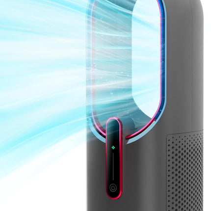 Misby Desk Fan, Bladeless Desk Fan With 3Speed Options, Quiet Cooling, Touch Control Personal Fan For Desk Home, Office, Bedroom
