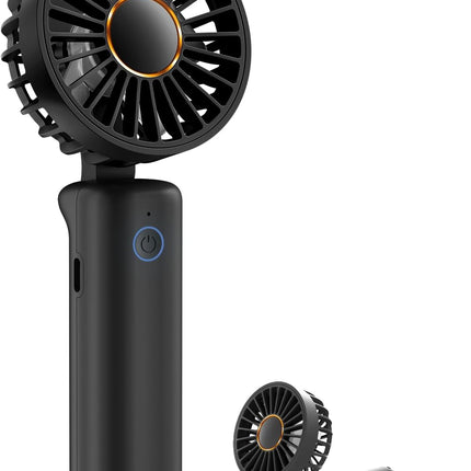 Frsara Portable Handheld Fan, Neck Fan, Mini Desk Fan, MultiFunction Fan, 4000Mah UltraLong Battery Life, UltraQuiet, 6Speed
