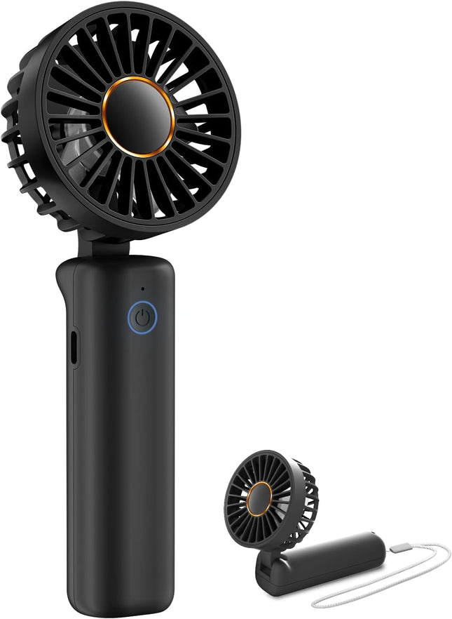 Frsara Portable Handheld Fan, Neck Fan, Mini Desk Fan, MultiFunction Fan, 4000Mah UltraLong Battery Life, UltraQuiet, 6Speed
