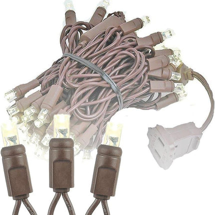‎Novelty Lights 11FT 50 LED String Lights, Permanent Led Light String Christmas Lights Outdoor Commercial Grade LED Bulbs With 40,000 Hours Rating, String Lights For Outside (Warm White)