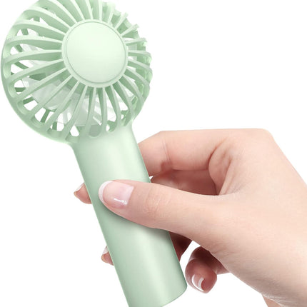 Mini Fan, Mini Handheld Fan, Small Cute Design Portable Fan With 3 Powerful Wind Speed, Battery Operated, Usb Rechargeable, 9 Hou