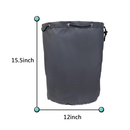 Waterproof Trimmer Cover and Engine Waterproof Cover are Suitable for Trimming Machine, Lawn Mower, Electric Saw, Hedge and Rod Saw. 600D Heavy Oxford Cloth 12D x 15.6h inch（3pack） (grey-600D（3pack）)