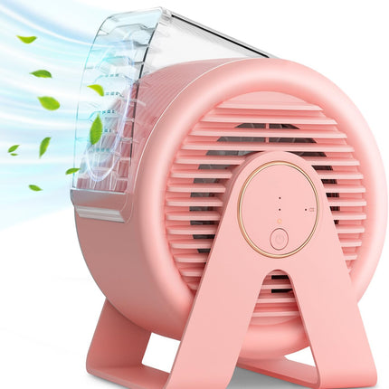 Misby Desk Fan 5.5 Inches, Small But Powerful Ultra Quiet Person Mini Fan, 60° Rotate Small Table Fan 3 Speeds Adjustable