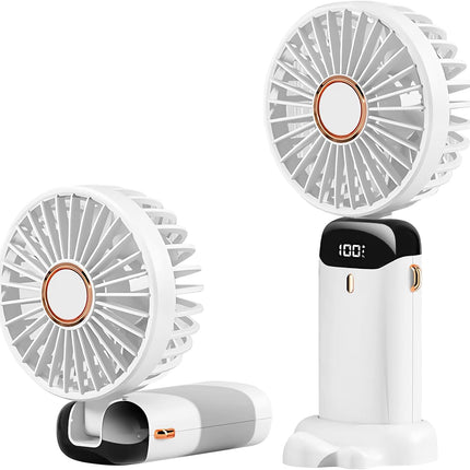 Mini Handheld Fan Battery Operated Small Personal Portable Fan Speed Adjustable Usb Rechargeable Fan Cute Design Powerful