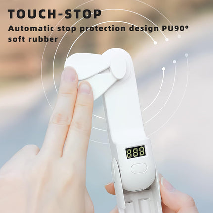 Mini Handheld Fan, Portable Fan 3 In 1 2000Mah, Battery Operated Fan With Led Display As Phone Holder, Hand Fan Usb Rechargeable