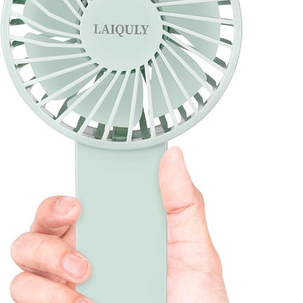 Handheld Fan Personal Portable Fan 3 Speed Adjustable Removable Lanyard Usb Recharging Battery Operated Small Desk Table Fan Make