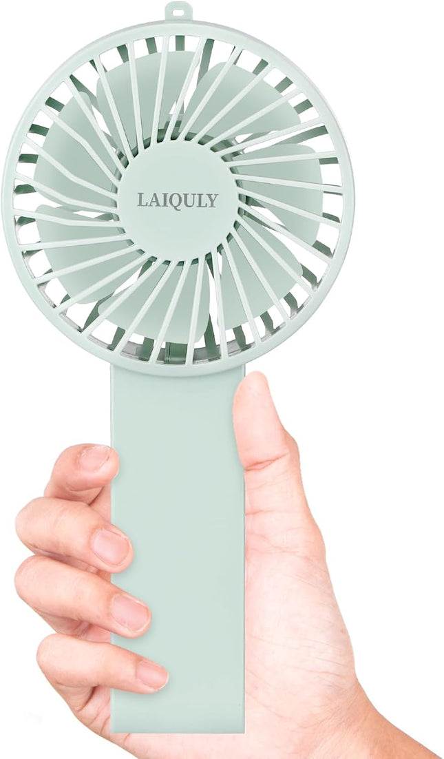 Handheld Fan Personal Portable Fan 3 Speed Adjustable Removable Lanyard Usb Recharging Battery Operated Small Desk Table Fan Make