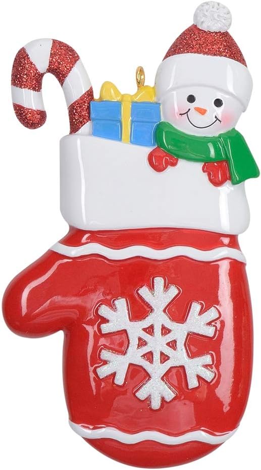 MAXORA Personalized Baby Christmas Stocking Ornament - Baby’s First Christmas Tree Ornament - Baby Ornament, born Ornament, Baby Shower Keepsake