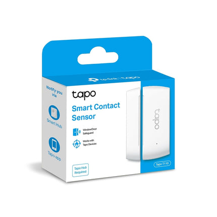 TP-Link Tapo Door Sensor Mini, REQUIRES Tapo Hub, Long Battery Life w/ Sub-1G Low-Power Wireless protocol, Contact Sensor, 22mm Wide Gap Allowed, Real-Time Notification, Smart Action (Tapo T110)