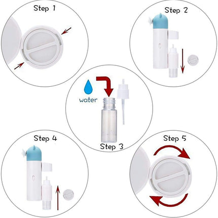 Handheld Fan, Mini Fan,Portable Misting Fan, Usb Rechargeable Fan. 1200Mah Battery Operated For 6 Hrs Continuous Work. Blue