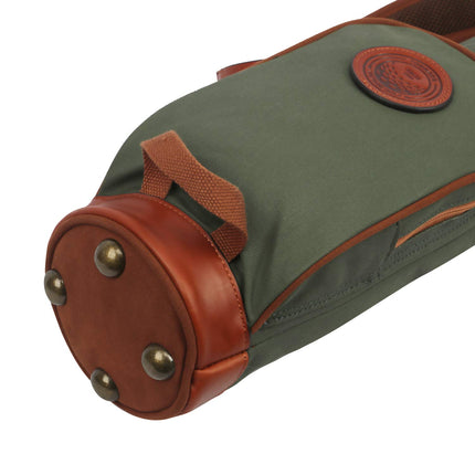 Tourbon Vintage Golf Club Carry Bags Travel Case - Canvas and Leather