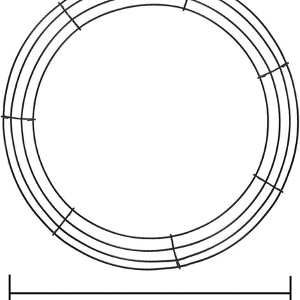 5 Pieces Metal Wreath Frame Ring Round DIY Macrame Floral Crafts Wire Wreath Form Christmas Decoration Door Craft (Deep Green, 12 Inch)