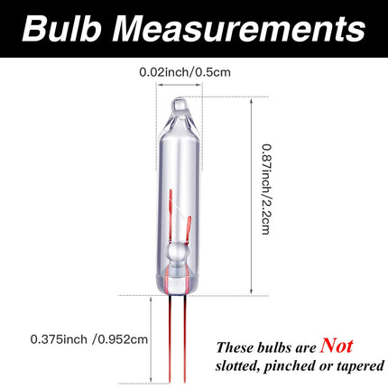Frienda 1.13 Lumen, 2.5 Volt Mini Christmas Replacement Light Bulbs Clear Glass Light Bulbs for Christmas Trees, 0.42 Watt, 170 MA (600)