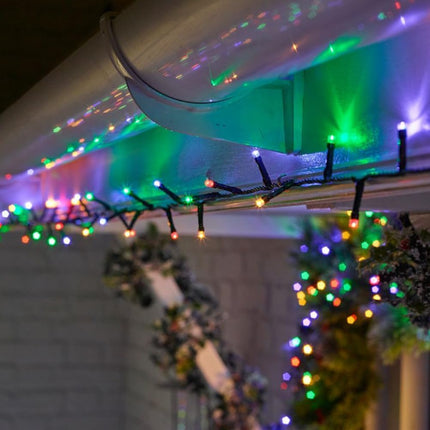 2 Pack Solar Powered Fairy String Lights Outdoor Waterproof 8 Modes Twinkle Christmas Decorations Lights, for Xmas Tree Party Wedding Garden, Each 33 FT - 100 LED