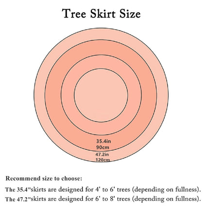 Red Christmas Tree Skirt 48 in Candy Canes Winter Tree Mat Decoration Holiday Party Supply for Indoor Outdoor Home Office Ornament