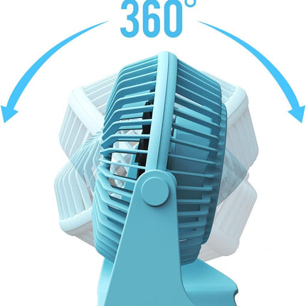 Honyin Small Usb Desk Fan, 3 Speeds Desktop Table Cooling Fan, 360° Rotatable, Strong Wind, Quiet Personal Little Fan Powered