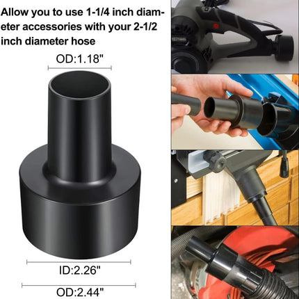 9 Pcs Household Cleaning Vacuum Cleaner Attachments For Shop Vac Accessories 2 12 To 1 14 Vacuum Hose Adapter, 1 78 To 1 Adapter For Shop Vac, 1 14 Vacuum Brush Flexible Crevice Tool