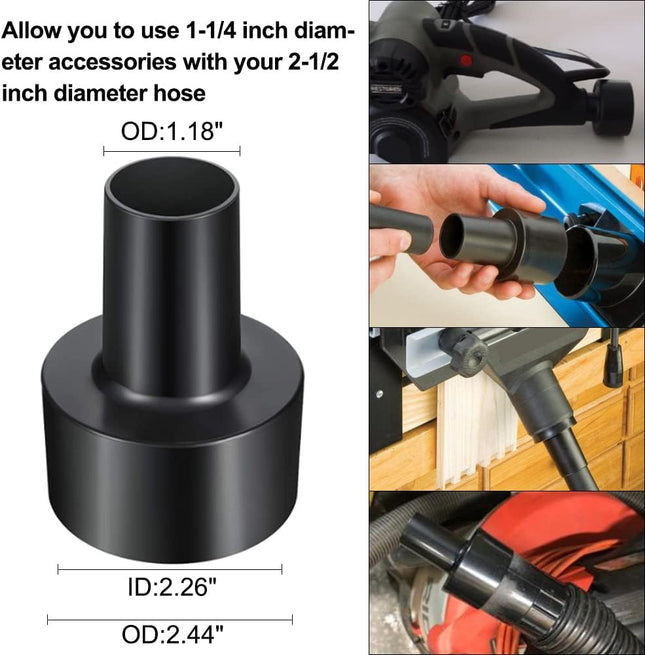 9 Pcs Household Cleaning Vacuum Cleaner Attachments For Shop Vac Accessories 2 12 To 1 14 Vacuum Hose Adapter, 1 78 To 1 Adapter For Shop Vac, 1 14 Vacuum Brush Flexible Crevice Tool