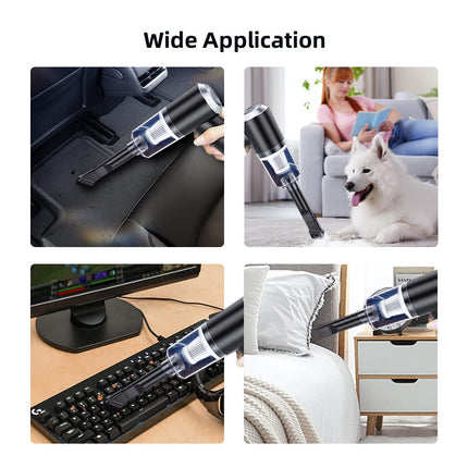 Handheld Car Vacuum Cleaner,Mini Car Vacuum Cordless Rechargeable Dust Busters,Portable Vacuum Cordless 6000Pa 120W High Power,3 In1 Blowing & Suction Vacuum Cordless For Car,Home, Office