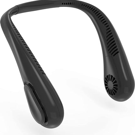 Bladeless Neck Fan, 5000Mah Rechargeable Battery Powered, 3 Speeds, Angle Adjustable, HandFree Portable Neck Fan For Both Outdoor