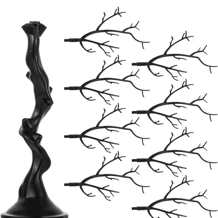 Sziqiqi Small Artificial Tree for Table Centerpiece Black Fake Trees 1.9FT Faux Tree for Party Birthday Garden Home Halloween Decorations Gothic