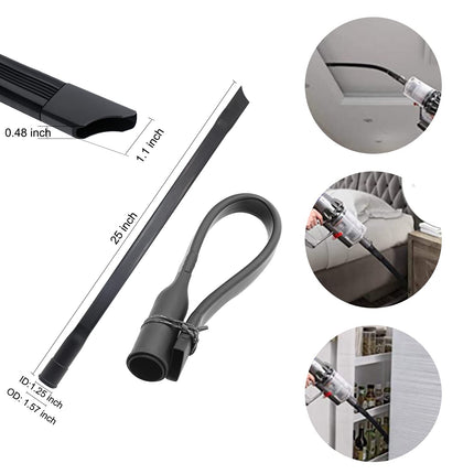 9 Pcs Household Cleaning Vacuum Cleaner Attachments For Shop Vac Accessories 2 12 To 1 14 Vacuum Hose Adapter, 1 78 To 1 Adapter For Shop Vac, 1 14 Vacuum Brush Flexible Crevice Tool