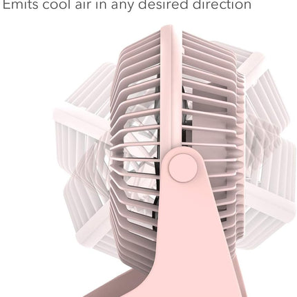 Beskar Personal Usb Desk Fan, Cvt Variable Speeds Small Cooling Fan, Strong Wind, Quiet Operation, Adjustable Tilt, Mini Portable