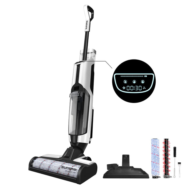 S11 Wet Dry Vacuum Cleaner, Selfcleaning System, Lightweight Cordless, Digital Display, Long Run Time,Vacuum & Mop & Wash 3 In 1 For Hard Floorscarpet