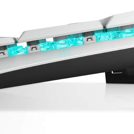 New Alienware Low-Profile RGB Gaming Keyboard AW510K Light, Alienfx Per Key RGB Lighting, Media Controls and USB Passthrough, Cherry MX Low Profile Red Switches, Lunar light