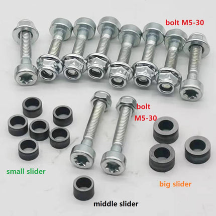 Kerlista,1 Set of Hedge Trimmer Blade Slider,Bolt and Nut fits for Stihl HS81 HS86 HS82 HS87 HSA94 Hedge Cutter , Hedge Trimmer