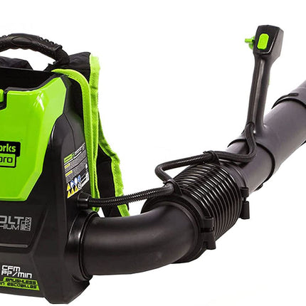Greenworks Pro 80V (180 MPH / 610 CFM) Brushless Cordless Backpack Leaf Blower, Tool Only BPB80L00 & Greenworks PRO 80V Rapid Charger (Genuine Greenworks Charger)