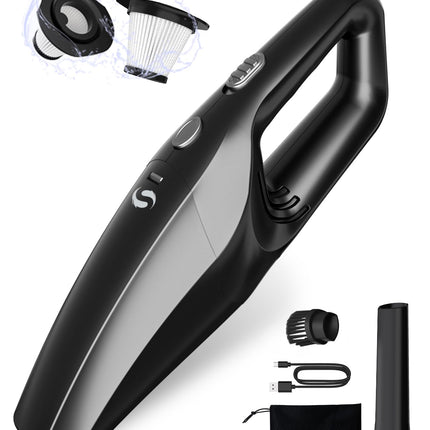 Handheld Vacuum Cleaner Cordless, Small Powerful Car Vacuum Cleaner With Rechargeable Battery, Portable Car Hand Held Vacuum Cleaner Accessories Interior Cleaning Kit For Men Women