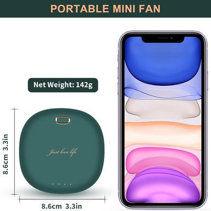 Binwo Portable Mini Fan, Hanging Neck Fan With Adjustable Lanyard, Usb Rechargeable 3 Wind Speed Personal Fan For Indoor Outdoor