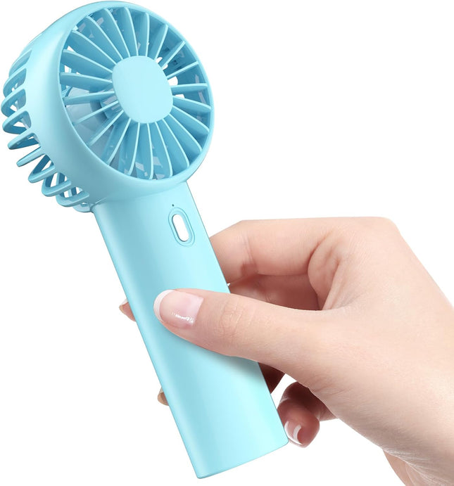 Handheld Fan,Portable Fan Rechargeable,1200Mah Rechargeable Usb Fan, 3 Speed Personal Small Desk Fan, Strong Airflow, Super Quiet