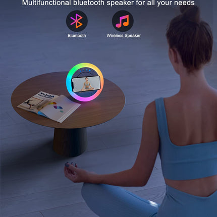 Color Changing Bluetooth Speaker Night Light with Wireless Charging - s for Teens