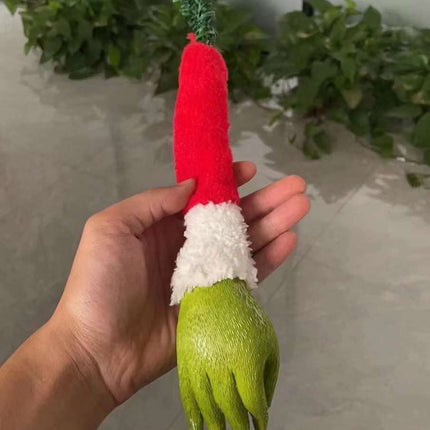 Christmas Tree Decoration, Elf Head, Arms and Legs for Christmas Tree, Stole Christmas Elf Stuffed Stuck Tree Topper Garland Ornaments (A)