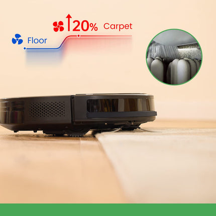 Vactidy T8 Robot Vacuum And Mop Combo, Wifiappalexasiri Control, Robotic Vacuum Cleaner With Gyro Navigation, Selfcharging, Slim, Good For Hard Floor, Pet Hair, Carpet