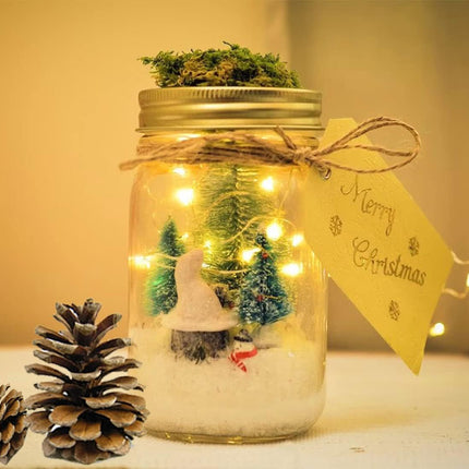 ANGMLN Solar Mason Jar Lights Lids, 10 Pack 30 LED Solar Fairy Lights for Regular Mouth Mason Jars, Outdoor Hanging Mason Jar Lights for Garden Yard Decor, Wedding Christmas s (Jars Not Included)