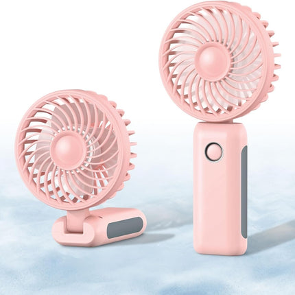 Civpower Mini Handheld Portable Fan, Foldable Hand Fan, Small Usb Rechargeable Fan With 4000Mah Battery And 3 Adjustable Speeds