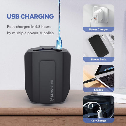 Lemoistar Portable Mini Waist Clip Fan, 5000Mah Battery Operated HandFree Wearable Necklace Fan With Max 20H Working Time