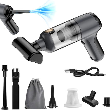 Uniqus Car Vacuum Cleaner, Keyboard Wireless Handheld Vacuum, 8000Pa Cordless Mini Vacuum Cleaner With 3 In 1 Brushless Motor Portable Vacuum For Home, Pet, Office