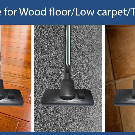 Vacuum Head Compatible With Miele Vacuum Cleaners Works On Lowpile Carpets And All Smooth Floors 35Mm Vacuum Floor Brush And Carpet Attachment Hardwood Floor Attachment